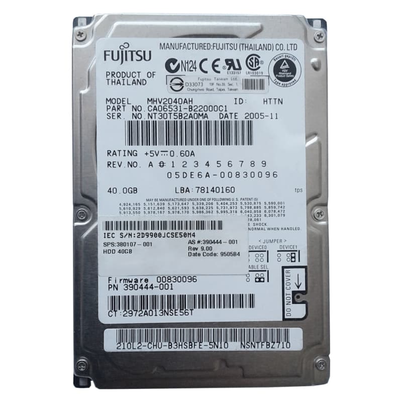 Жесткий диск Fujitsu CA06531-B22000C1 40Gb 5400 IDE 2,5" HDD