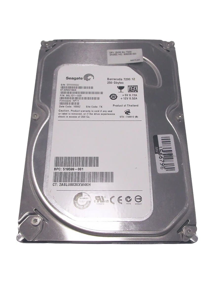 Жесткий диск HP 250Gb 7200 SATAII 3.5" HDD