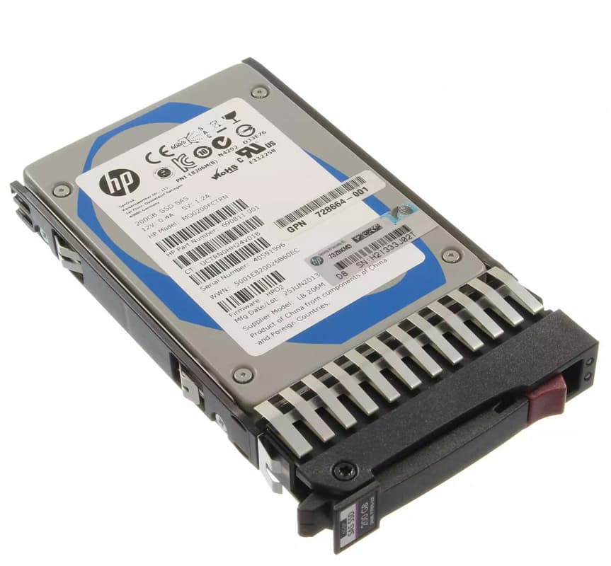 Жесткий Диск HP 728664-001 200Gb SAS 2.5" SSD