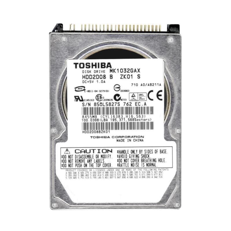 Жесткий диск Toshiba MK1032GAX 100Gb 5400 IDE 2,5" HDD