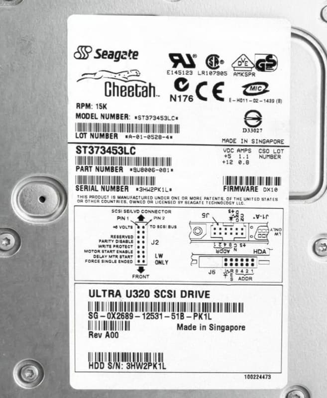 Жесткий диск Dell 0X2689 73Gb U320SCSI 3.5" HDD