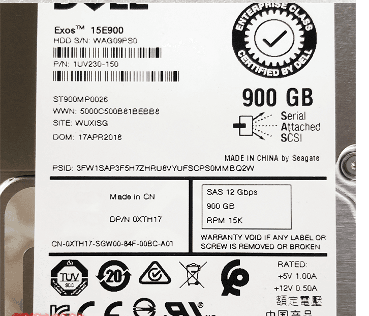 Жесткий диск Dell ST900MP0026 900Gb 15000 SAS 2,5" HDD