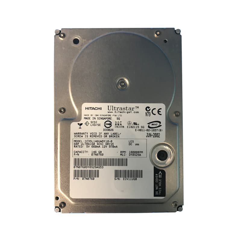 Жесткий диск IBM 07N8760 146Gb  U320SCSI 3.5" HDD
