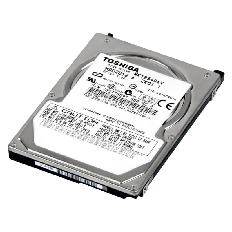 Жесткий диск Toshiba MK1234GAX 120Gb 5400 IDE 2,5" HDD