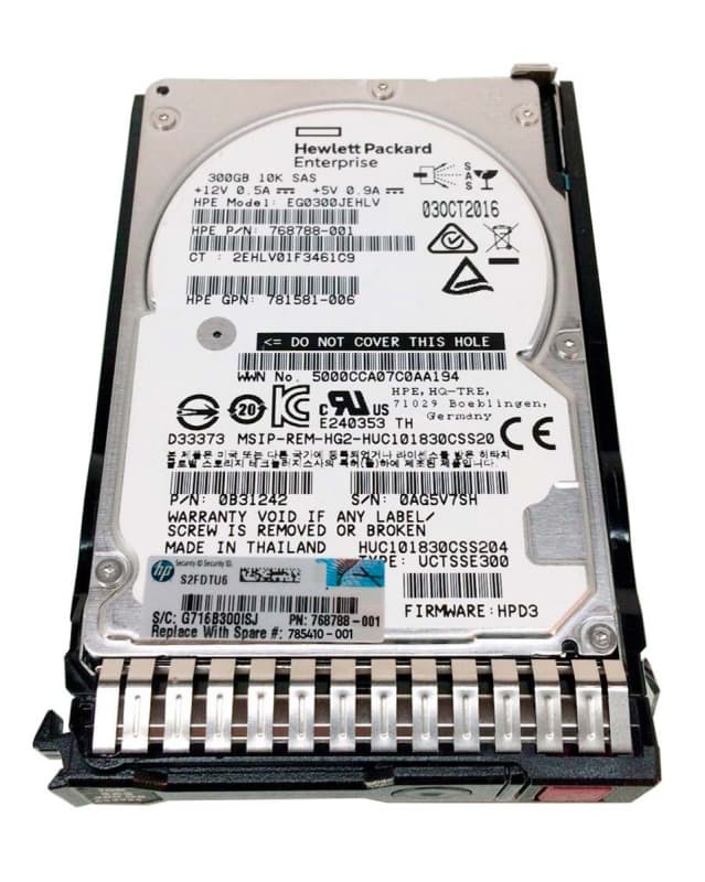 Жесткий диск HP EG0300JEHLV 300Gb 10000 SAS 2,5" HDD