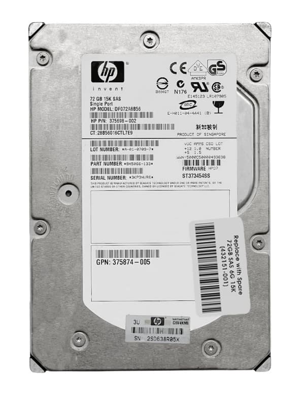 Жесткий диск HP 432095-B21 72Gb 15000 SAS 3,5" HDD