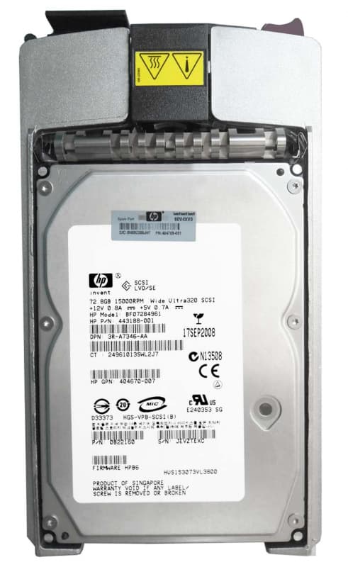 Жесткий диск HP 0B22160 72.8GB U320SCSI 3.5" HDD