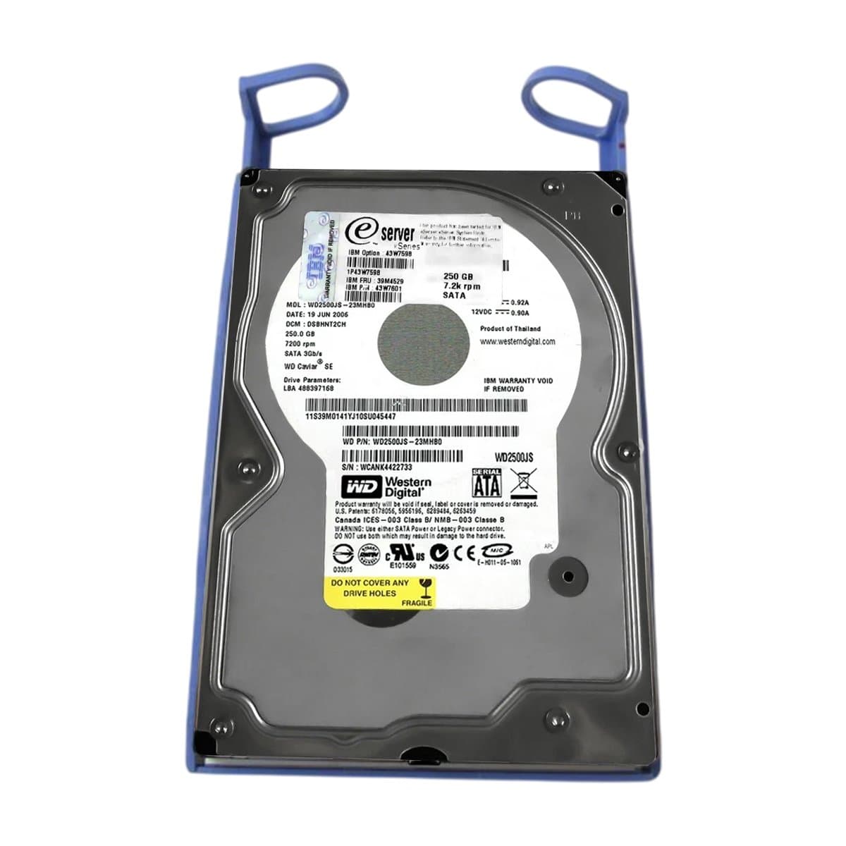 Жесткий диск IBM 250Gb 7200 SATAII 3.5" HDD WD2500JS-23MHB0