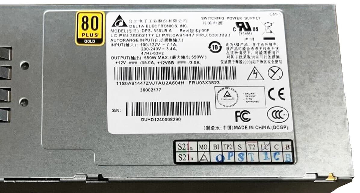 Резервный Блок питания Lenovo 36002177 550W
