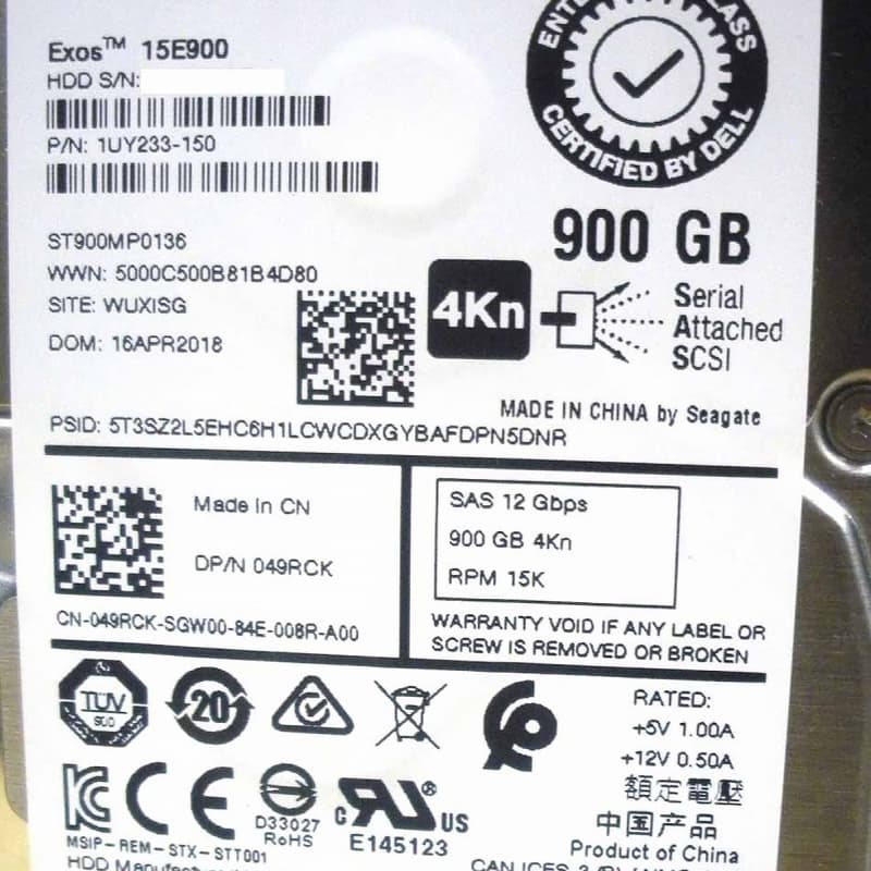 Жесткий диск Dell 400-APGE 900Gb 15000 SAS 2,5" HDD