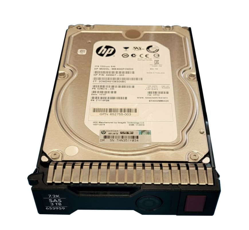 Жесткий диск HP 695507-003 3Tb 7200 SAS 3,5" HDD