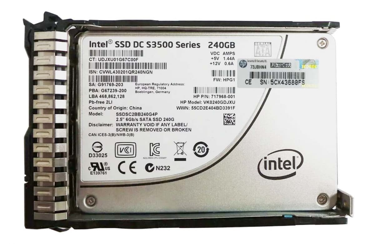 Жесткий диск HP 765014-001 240Gb  SATAIII 2,5" SSD