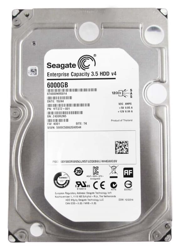 Жесткий диск Seagate ST6000NM0014 6Tb  SAS 3,5" HDD