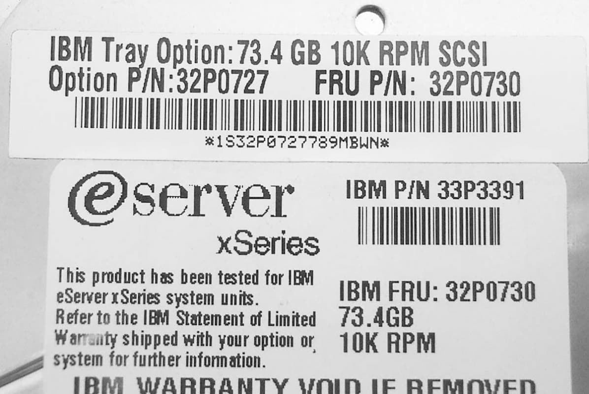 Жесткий диск IBM 32P0730 73.4Gb 10000 U320SCSI 3.5" HDD