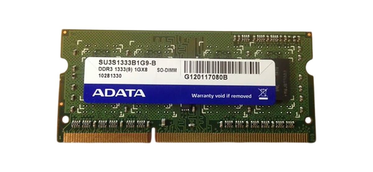 Оперативная память Adata DDRIII 1Gb SU3S1333B1G9-B