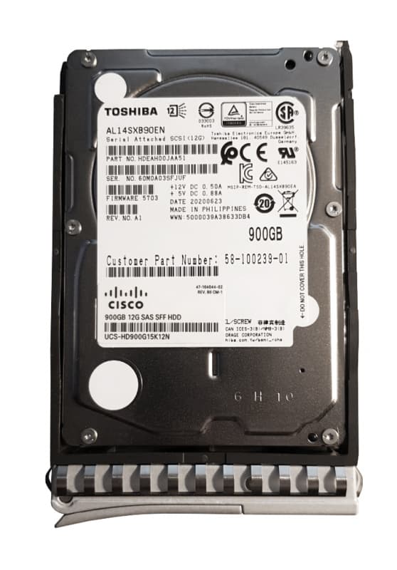 Жесткий Диск Cisco UCS-HD900G15K12N= 900Gb 15000 SAS 2,5" HDD