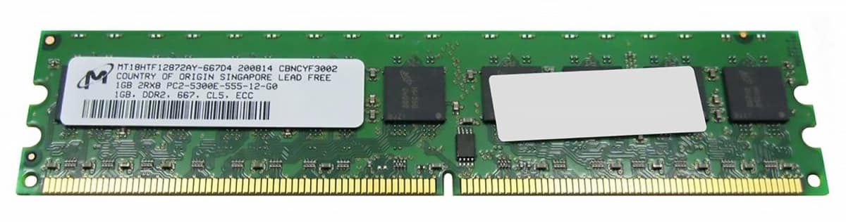 Оперативная память Micron MT18HTF12872AY-667D4 DDRII 1Gb