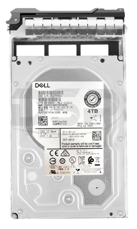 Жесткий диск Dell HUS726T4TALS200 4Tb 7200 SAS 3.5" HDD