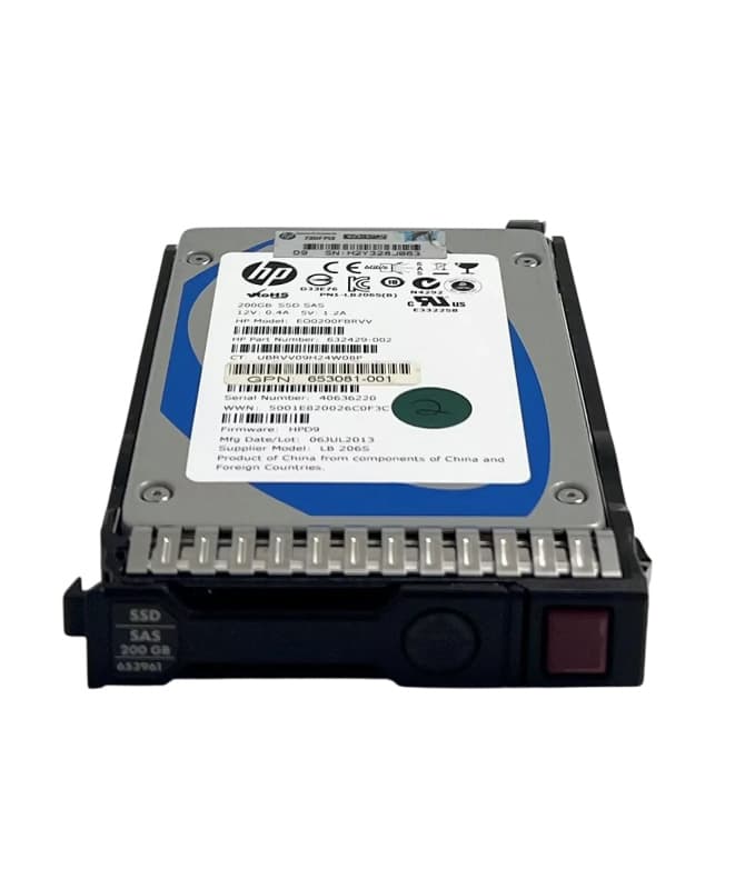 Жесткий Диск HP 653081-001 200Gb SAS 2.5" SSD