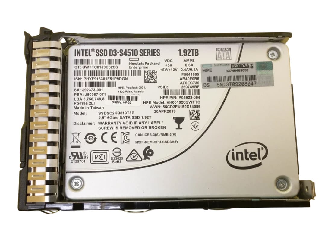 Жесткий диск HP 868930-001 1,92Tb  SATAIII 2,5" SSD