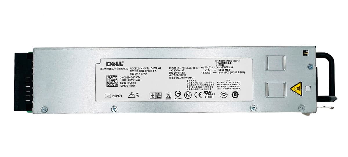 Резервный Блок Питания Dell 0P424D 670W
