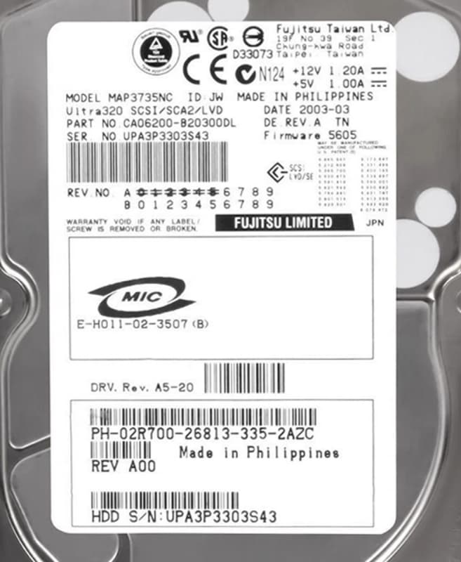 Жесткий диск Dell 2R700 73Gb  U320SCSI 3.5" HDD