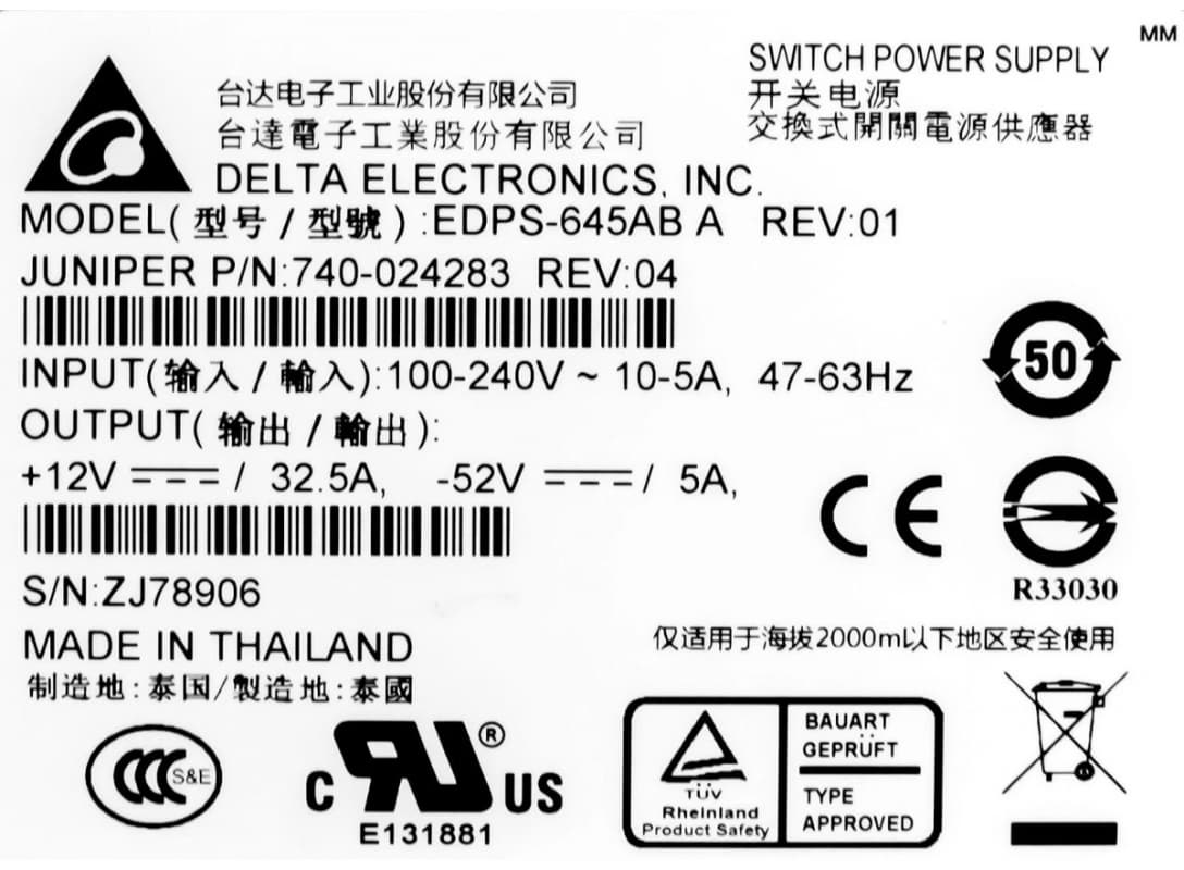 Блок Питания Delta EDPS-645AB A 645W
