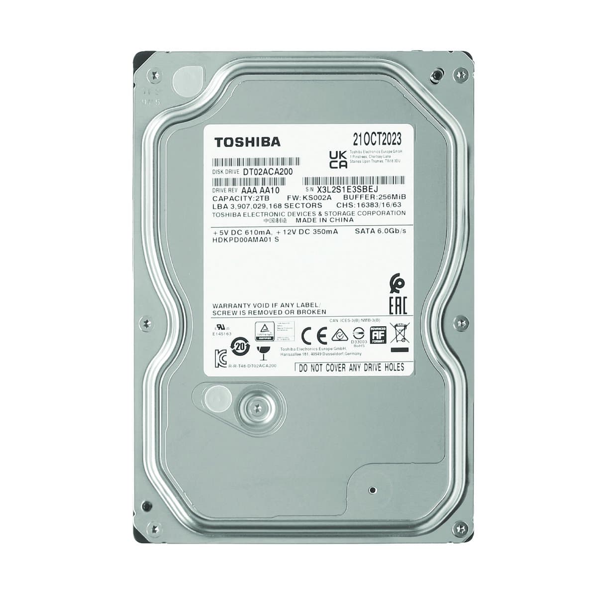 Жесткий диск Toshiba 2Tb 7200 SATAIII 3.5" HDD DT02ACA200
