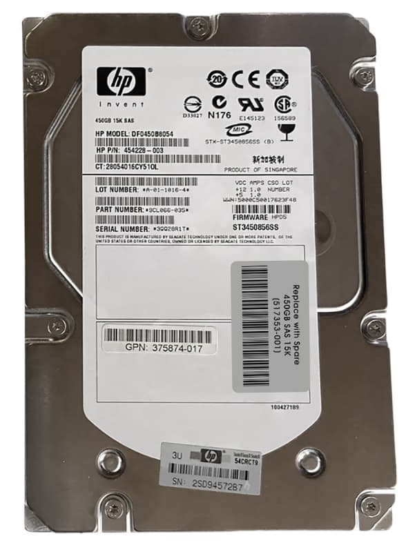 Жесткий диск HP 516826-B21 450Gb 15000 SAS 3,5" HDD
