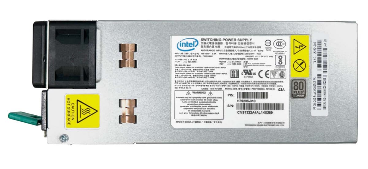 Резервный Блок Питания Intel AXX1300TCRPS 1300W