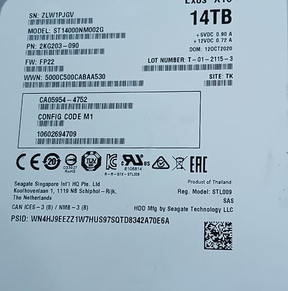 Жесткий диск Fujitsu CA08226-E549 14Tb SAS 3,5" HDD