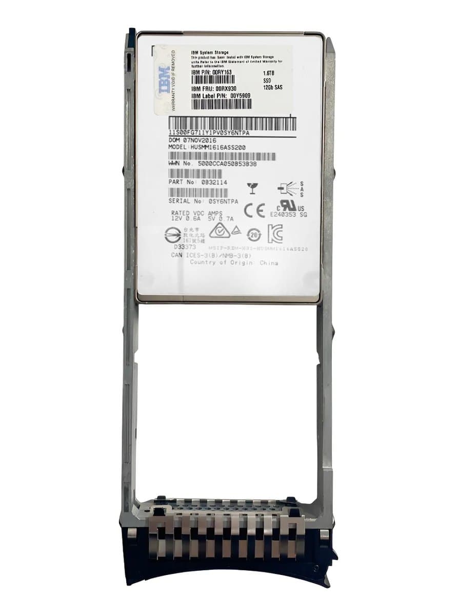 Жесткий диск IBM 1,6Tb  SAS 2.5" SSD 00RX930