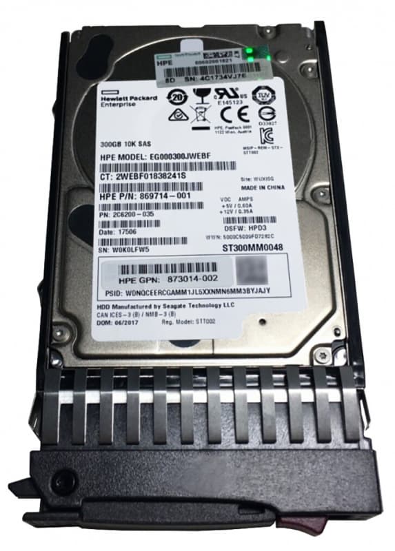 Жесткий Диск HP 873034-001 300Gb 10000 SAS 2,5" HDD