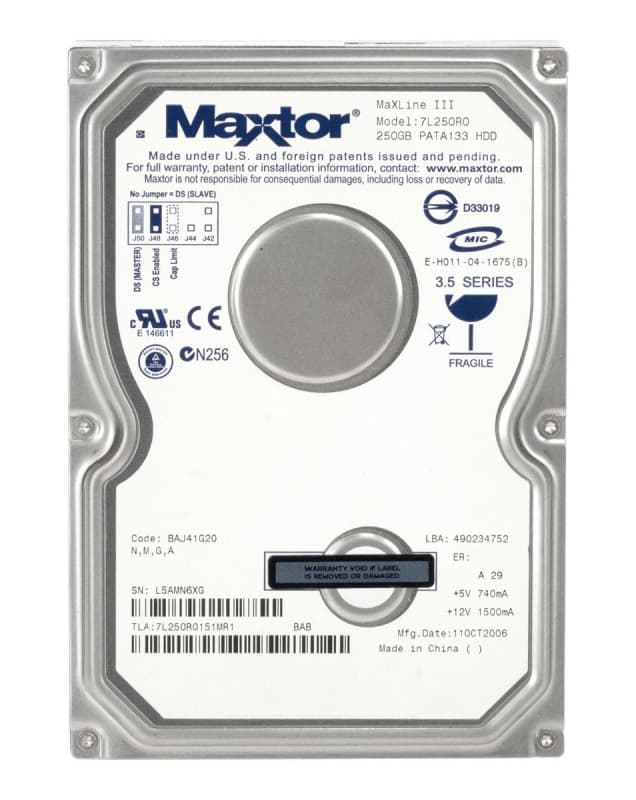 Жесткий диск Maxtor 7L250R0 250Gb 7200 IDE 3.5" HDD