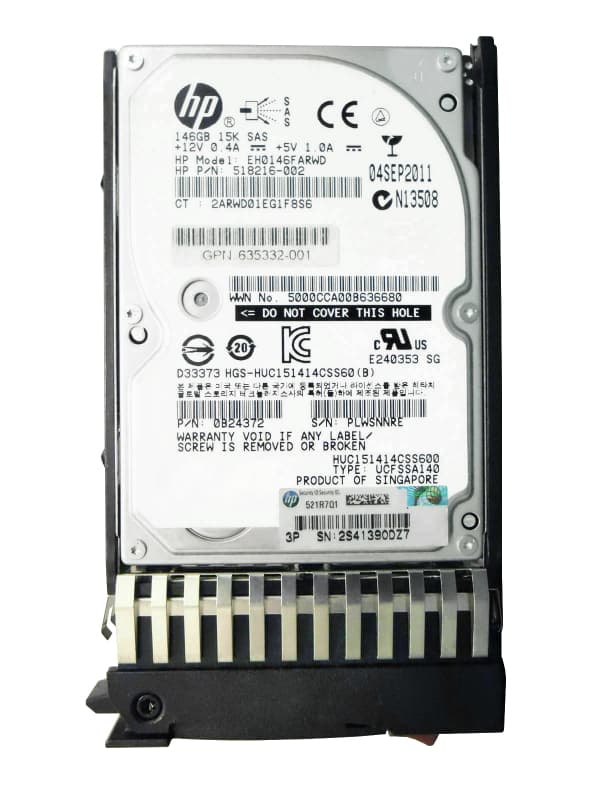 Жесткий диск HP 652599-002 146Gb  SAS 2,5" HDD