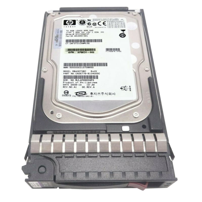 Жесткий диск HP CA06778-B10400DC 72,8Gb  SAS 3,5" HDD