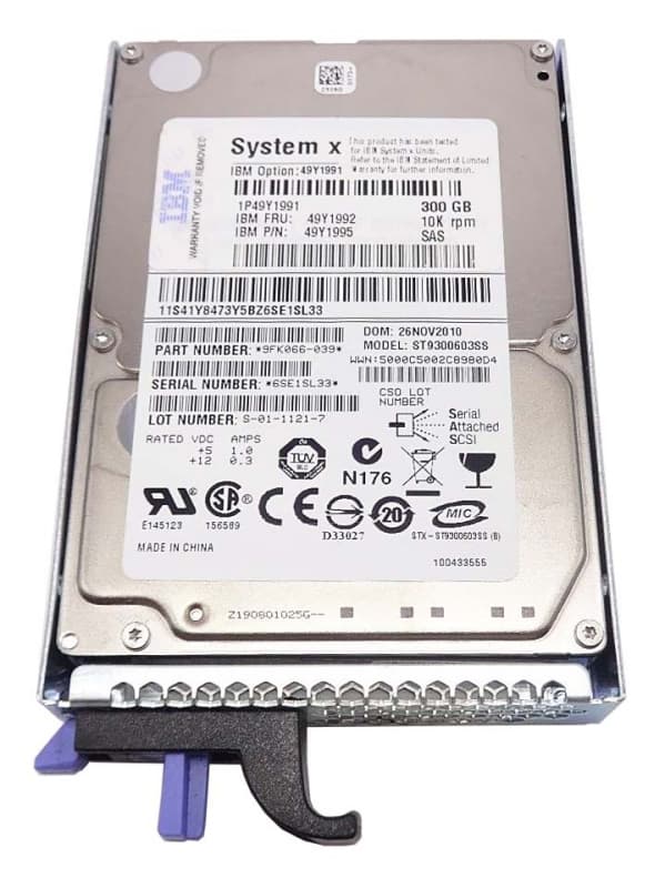 Жесткий диск IBM 49Y1991 300Gb 10000 SAS 2,5" HDD