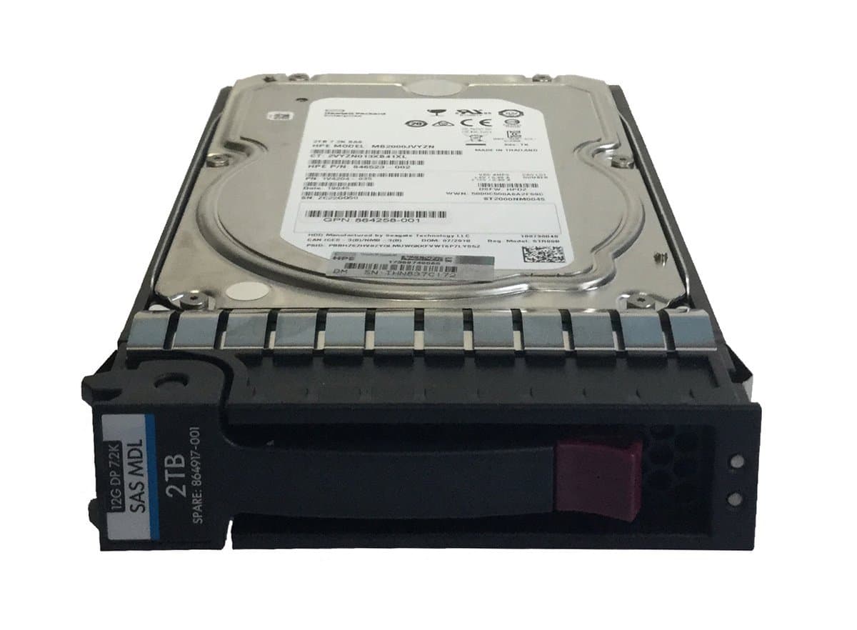 Жесткий диск HP 2Tb 7200 SAS 3.5" HDD MB2000JVYZN