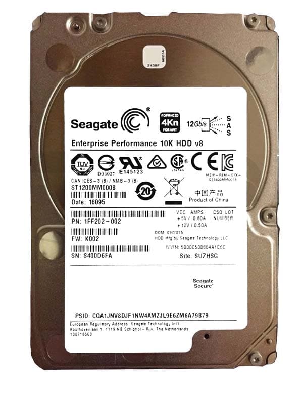Жесткий диск Seagate 1FF202 1200Gb  SAS 2,5" HDD