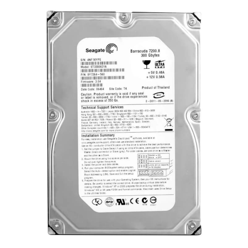 Жесткий диск Seagate 9Y7264 300Gb 7200 IDE 3.5" HDD