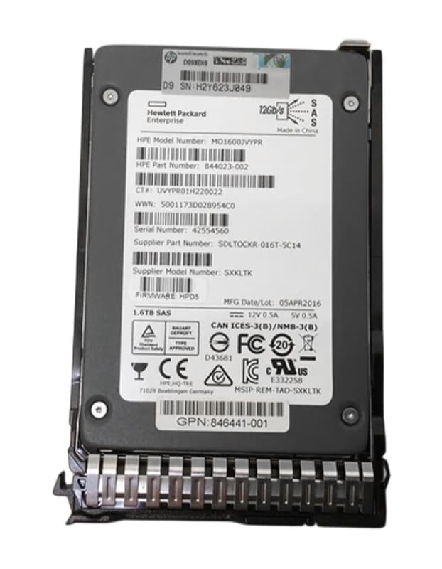 Жесткий диск HP 846441-001 1,6Tb SAS 2,5" SSD