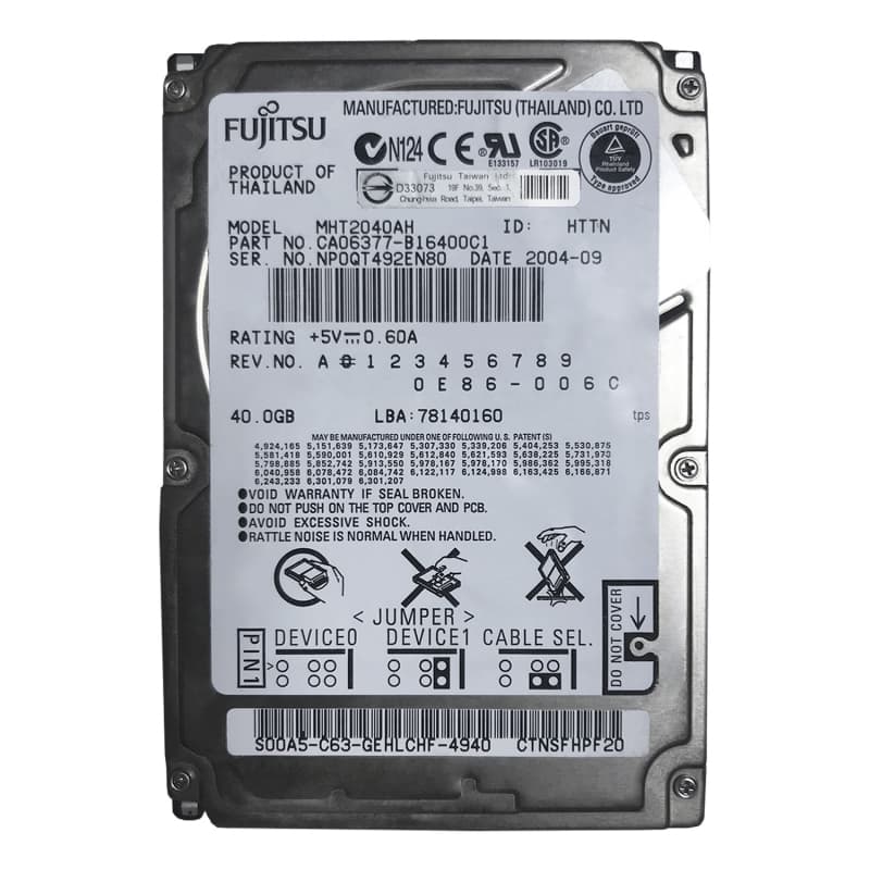 Жесткий диск Fujitsu CA06377-B16400C1 40Gb 5400 IDE 2,5" HDD