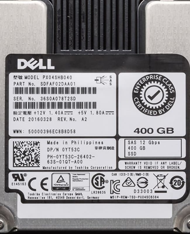 Жесткий диск Dell SDFAF02DAA01 400Gb  SAS 2,5" SSD