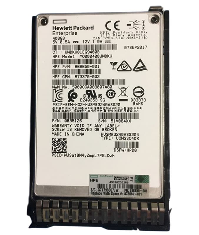 Жесткий диск HP 873370-002 400Gb  SAS 2,5" SSD