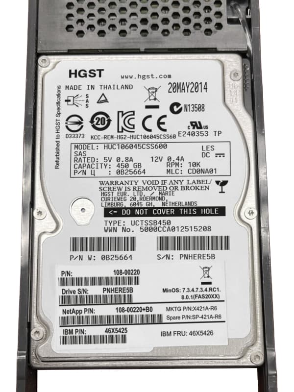 Жесткий диск Network Appliance SP-421A-R6 450Gb  SAS 2,5" HDD