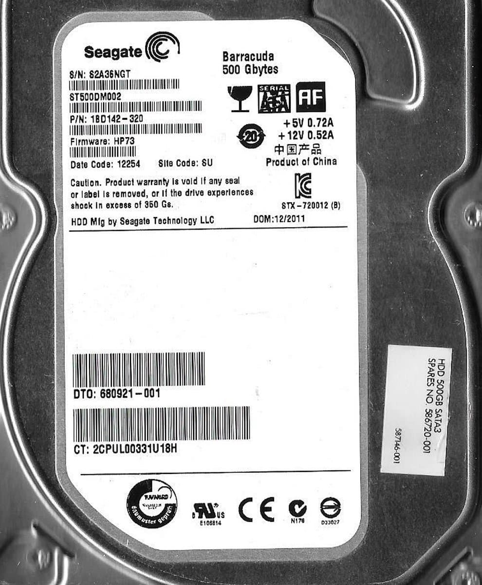 Жесткий диск HP 250Gb 7200 SATAII 3.5" HDD 587146-001