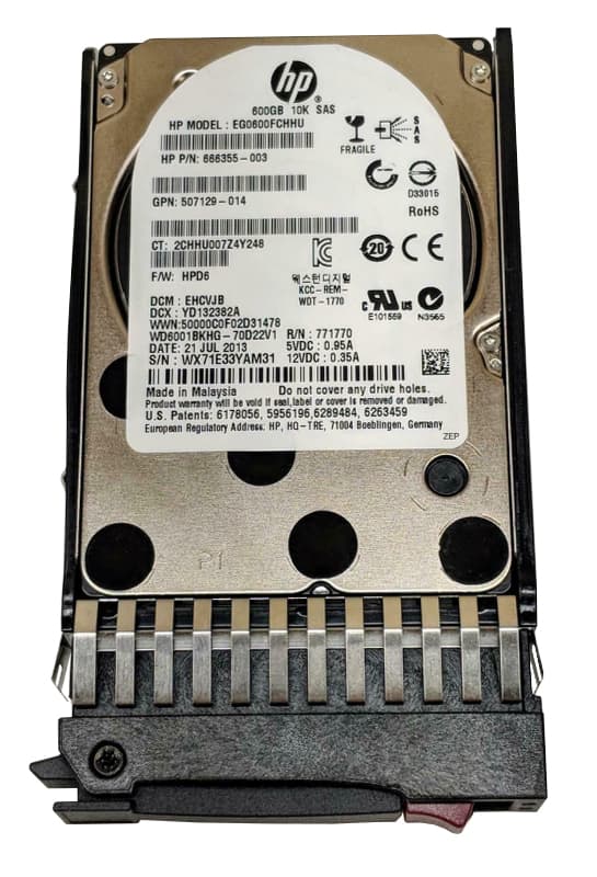 Жесткий диск HP 666355-003 600Gb SAS 2,5" HDD