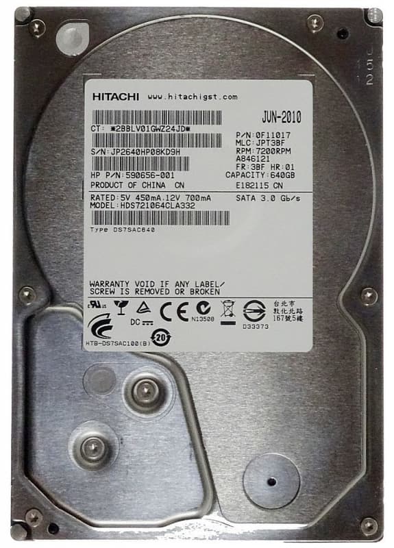 Жесткий диск Hitachi HDS721064CLA332 640Gb 7200 SATAII 3.5" HDD