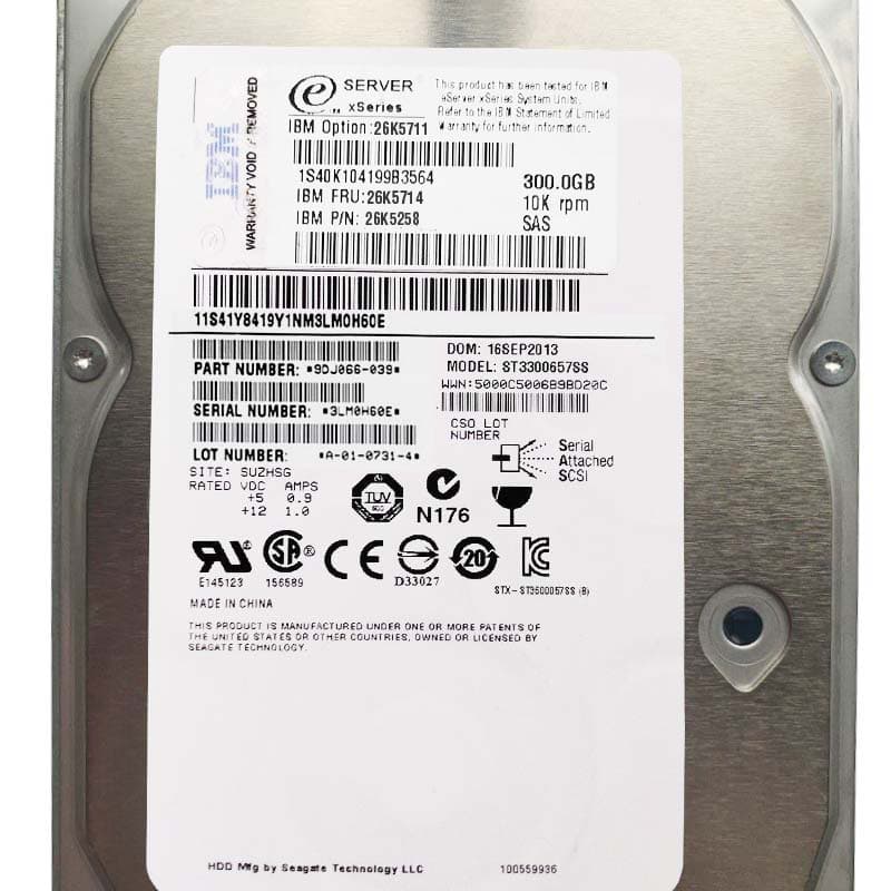 Жесткий диск IBM 26K5711 300Gb  SAS 3,5" HDD