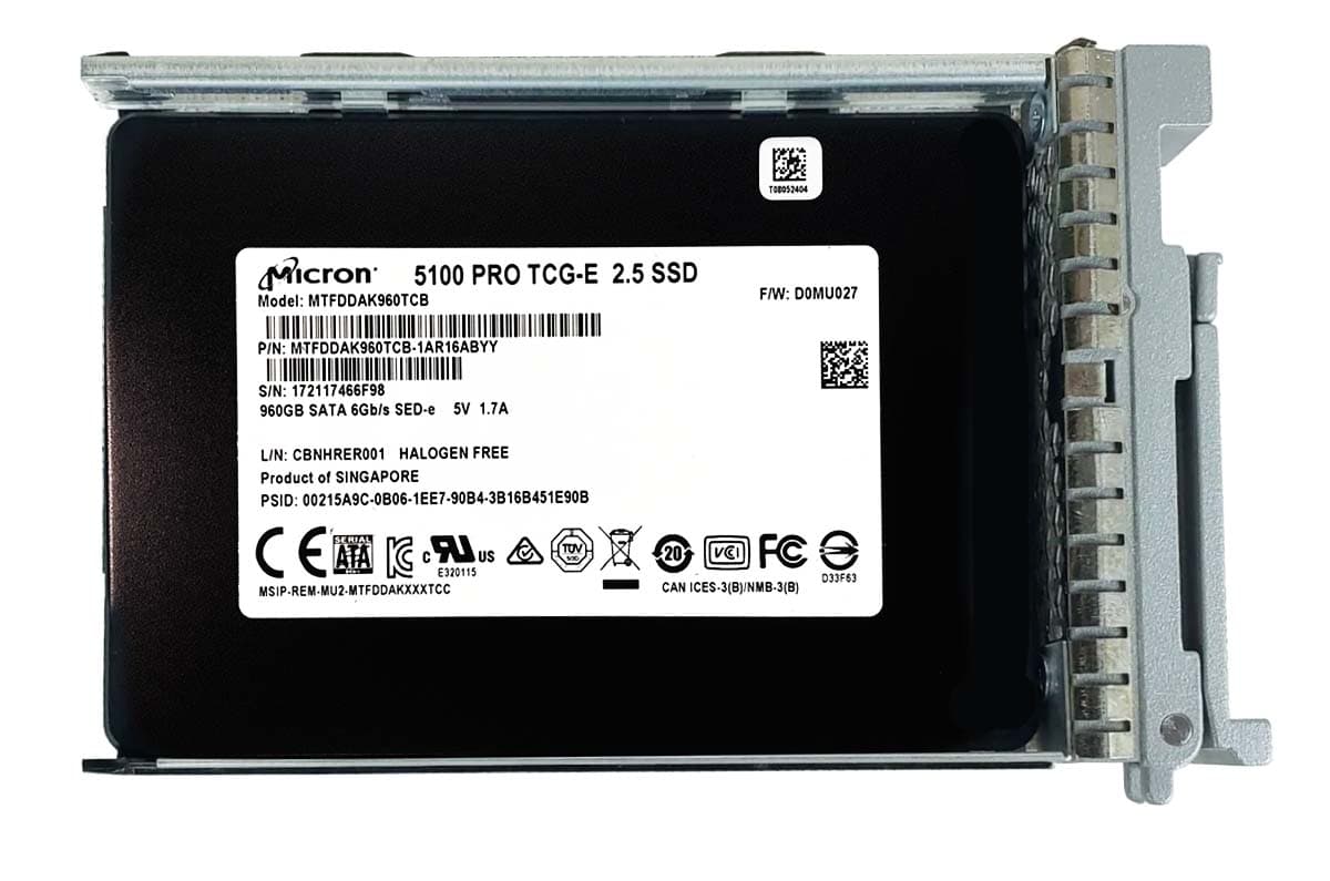 Жесткий диск Cisco MTFDDAK960TCB -1AR1ZABYY 960Gb SATAIII 2,5" SSD